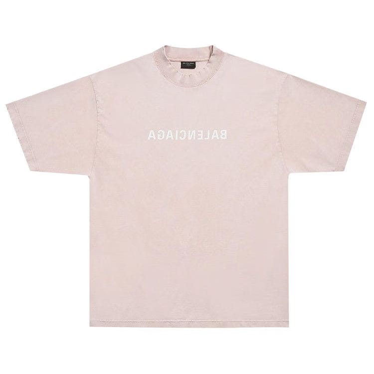 Balenciaga Medium Fit T-Shirt Light Pink/White