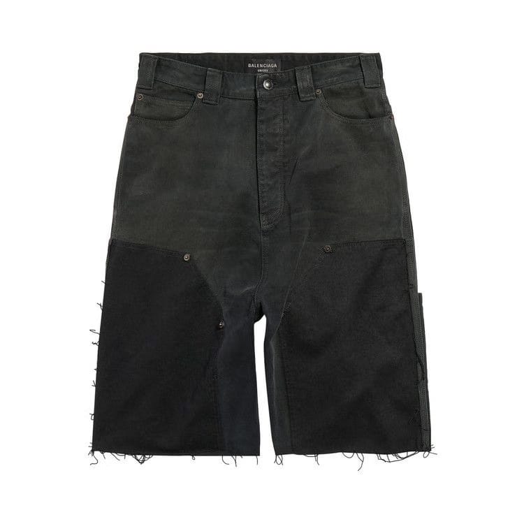 Balenciaga Ripped Off Shorts Black/Green/Red