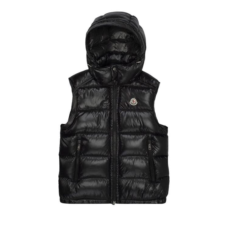 Moncler Bormes Shiny Puffer Vest Black