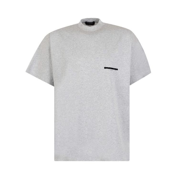 Balenciaga Strike 1917 T-Shirt Oversized Grey Vintage