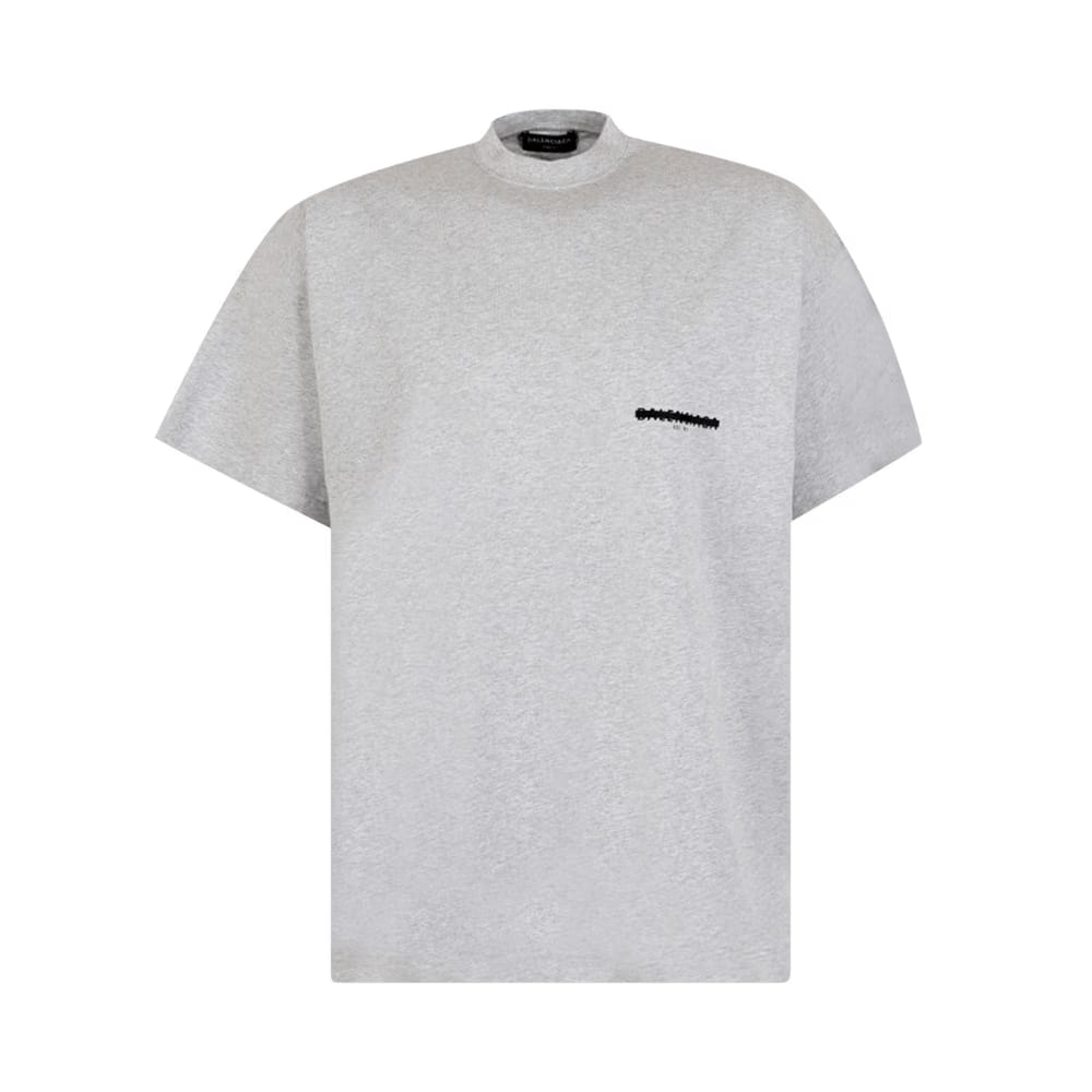 Balenciaga Strike 1917 T-Shirt Oversized Grey Vintage