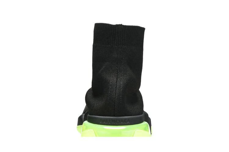 Balenciaga Speed Trainer Clear Sole - Black Yellow Fluo