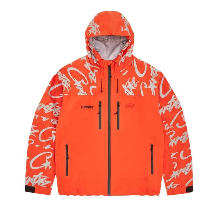 Corteiz Elitework* Waterproof Shell Jacket Orange