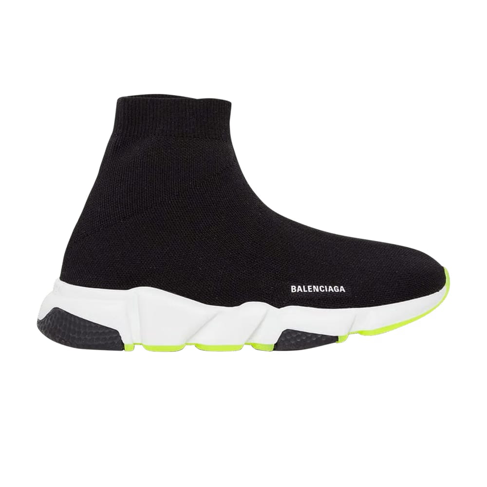 Balenciaga Speed Sneaker Kids Black White Fluo