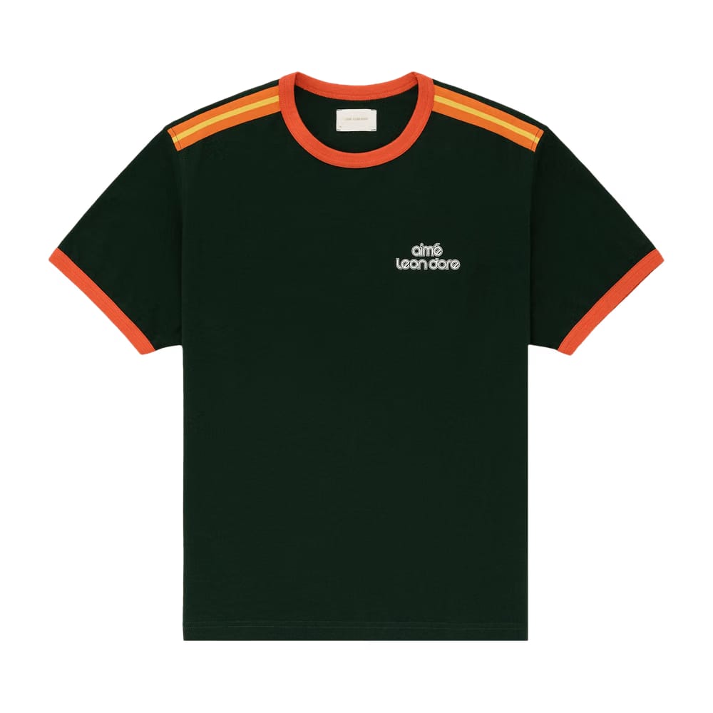 Aimé Leon Dore Retro Ringer T-Shirt Pine