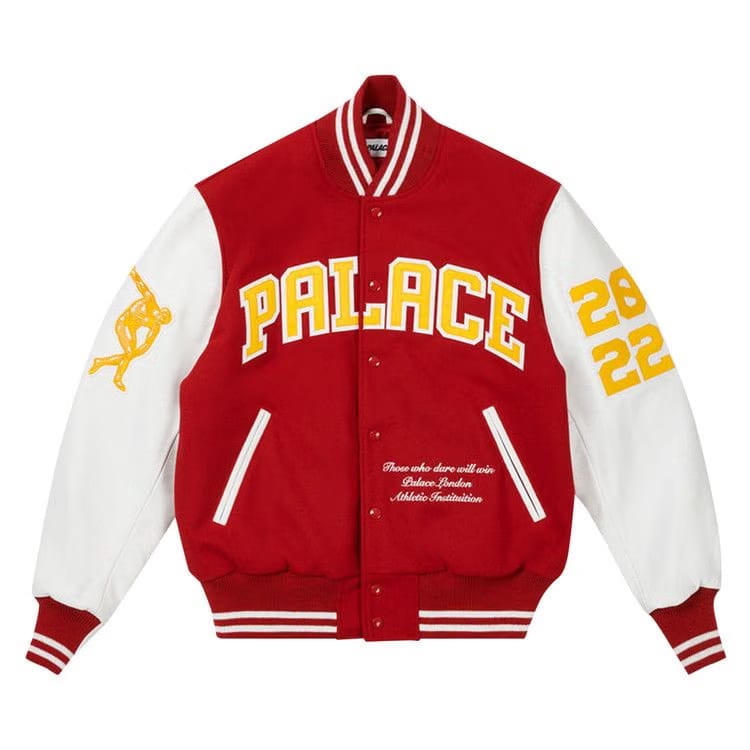 Palace Greek Varsity Jacket Red