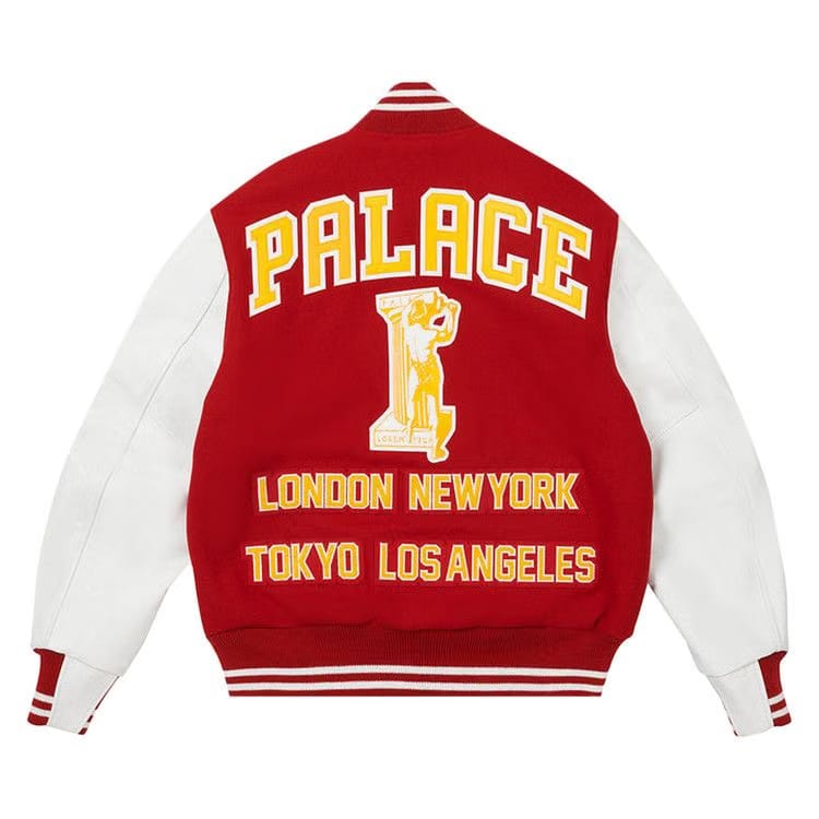 Palace Greek Varsity Jacket Red