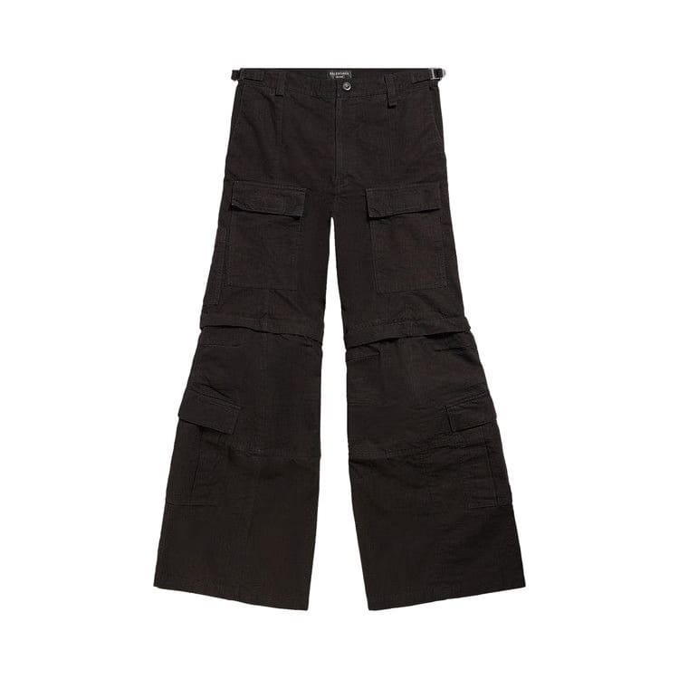 Balenciaga Flared Cargo Pants Black