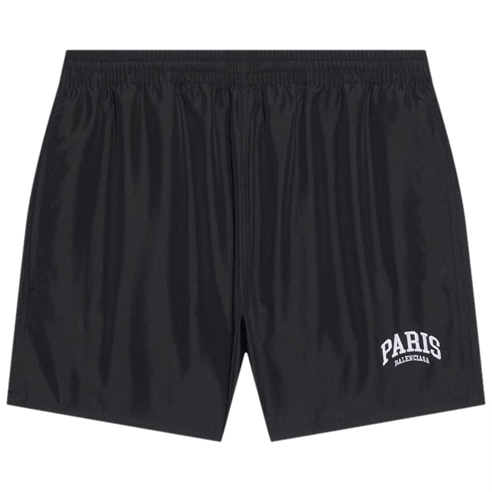 Balenciaga Paris Swim Shorts Black/White