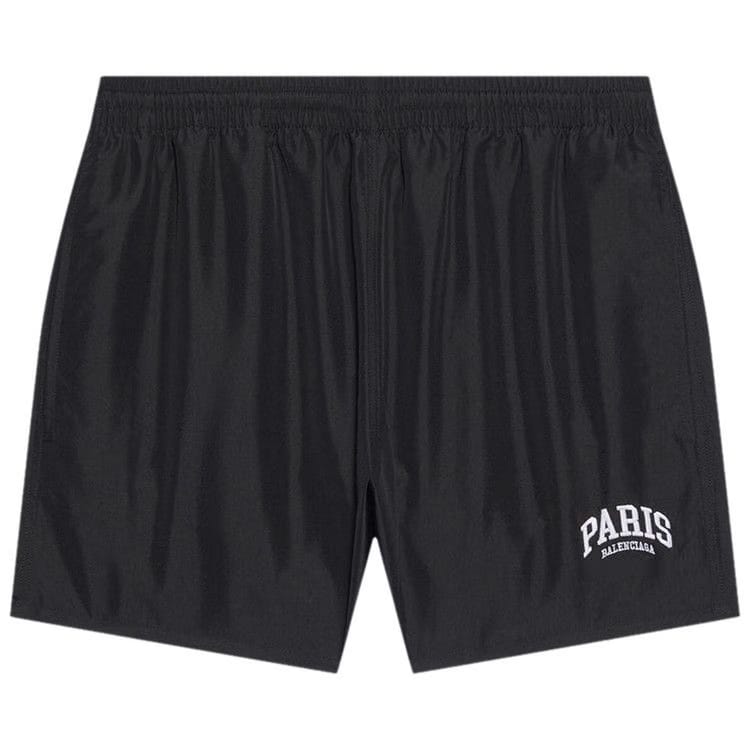 Balenciaga Paris Swim Shorts Black/White