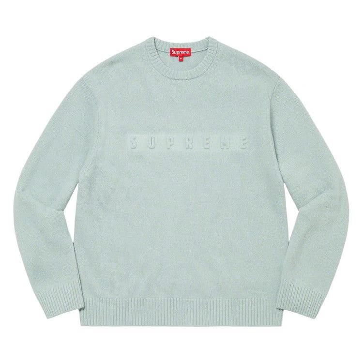Supreme Embossed Sweater Light Blue