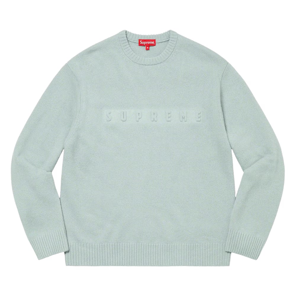 Supreme Embossed Sweater Light Blue