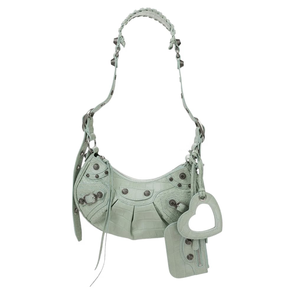 Balenciaga Le Cagole Shoulder Bag Light Green