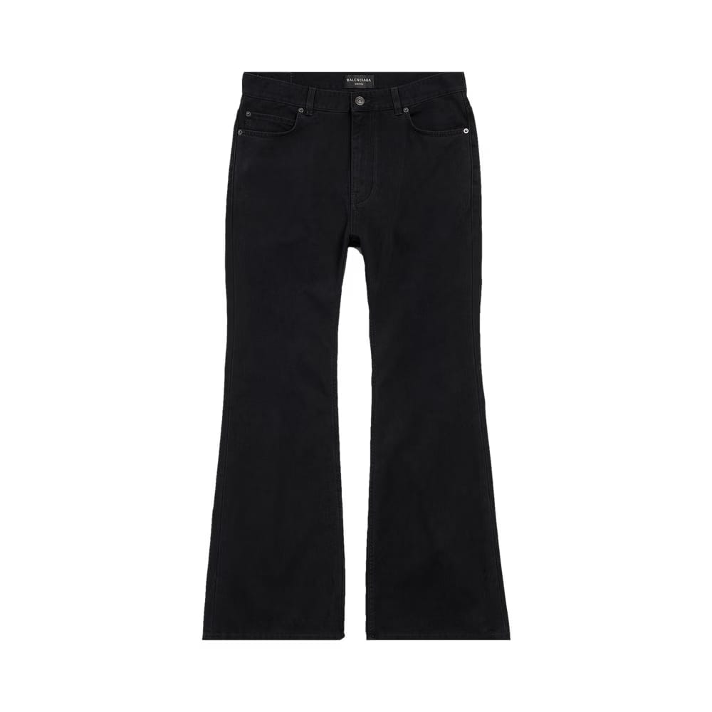 Balenciaga Flared Pants Jet Black
