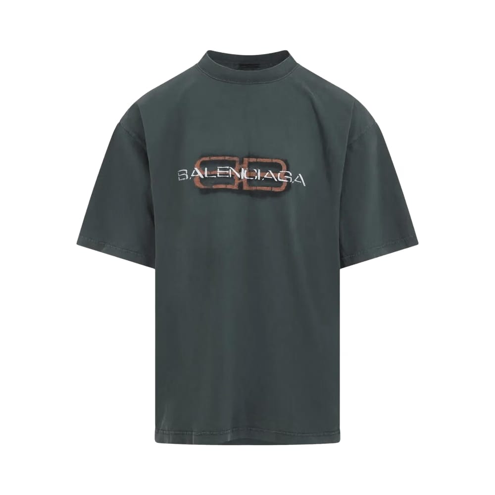 Balenciaga Medium Fit T-Shirt Dark Green