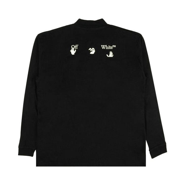 Off-White Logo Mock Neck T-Shirt Black