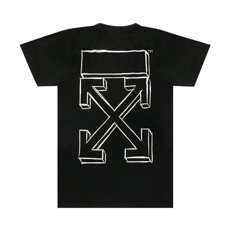 Off-White Marker Arrows Sketch Oversized T-Shirt Black