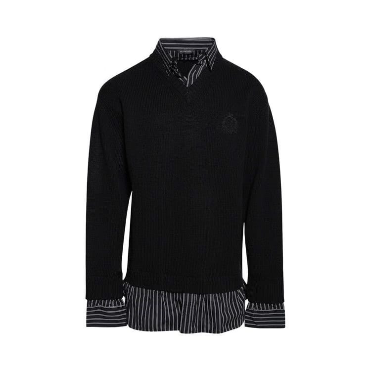 Balenciaga Layered Sweater Black