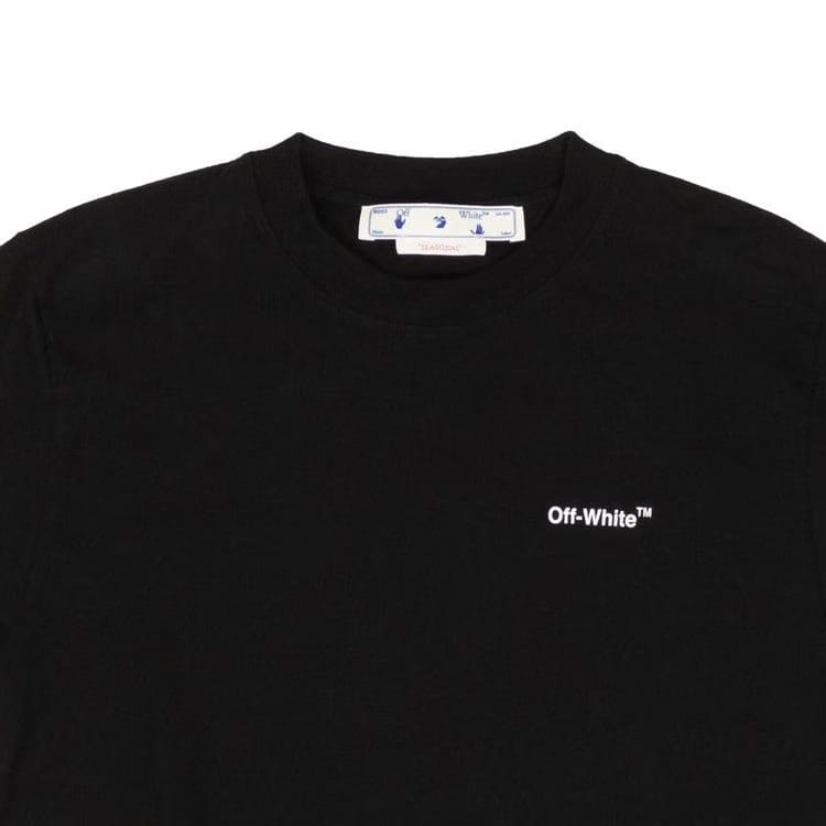 Off-White Chain Arrow Slim Shorts-Sleeve T-Shirt Black/White