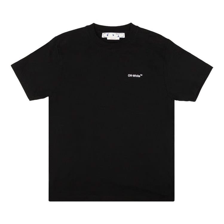 Off-White Chain Arrow Slim Shorts-Sleeve T-Shirt Black/White