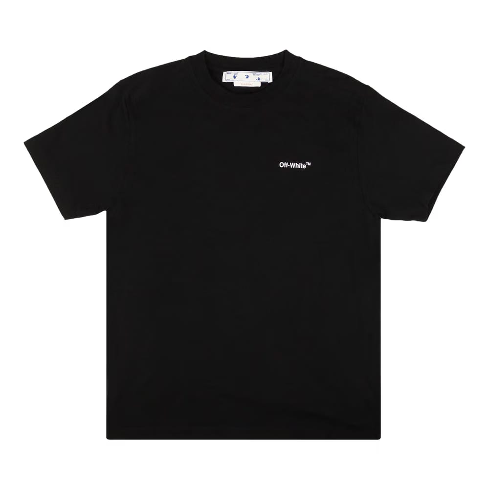 Off-White Chain Arrow Slim Shorts-Sleeve T-Shirt Black/White