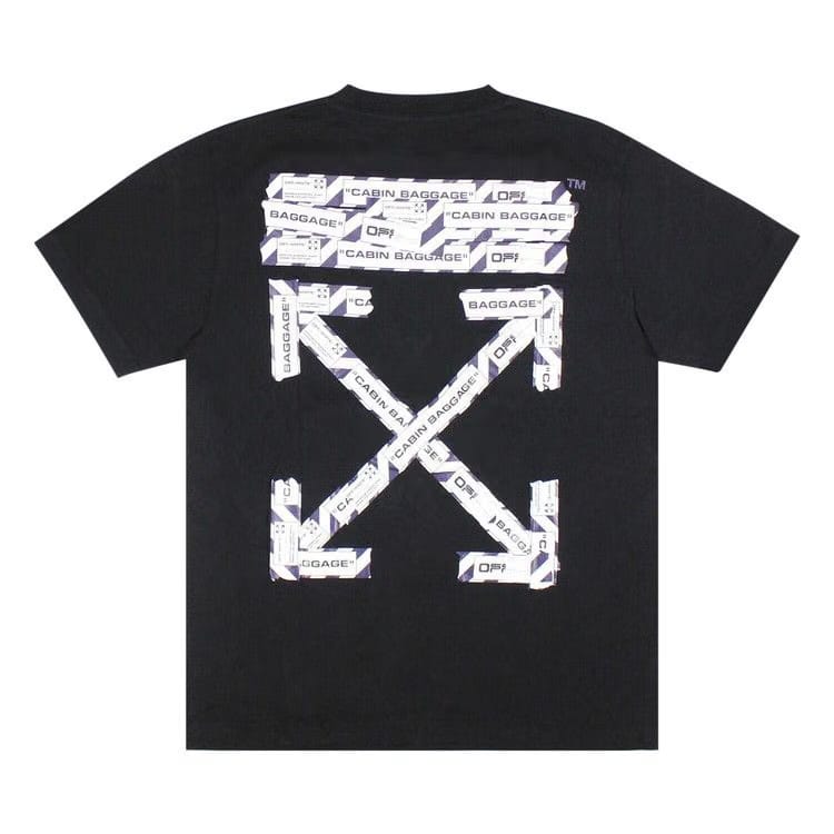 Off-White Airport Tape T-Shirt Black/White