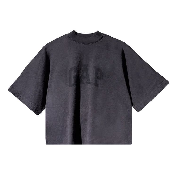 Yeezy Gap Engineered by Balenciaga Cropped Dove No Seam T-Shirt Black