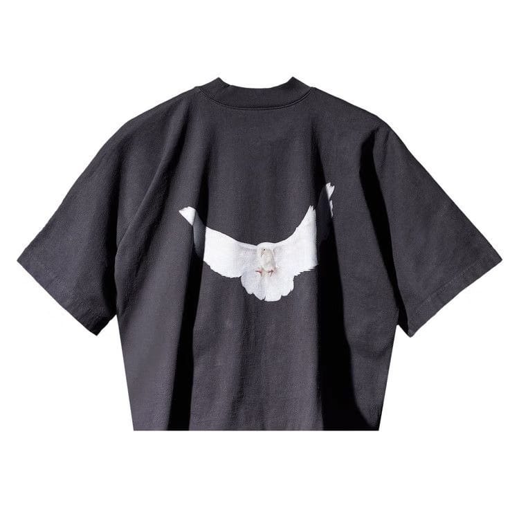 Yeezy Gap Engineered by Balenciaga Cropped Dove No Seam T-Shirt Black