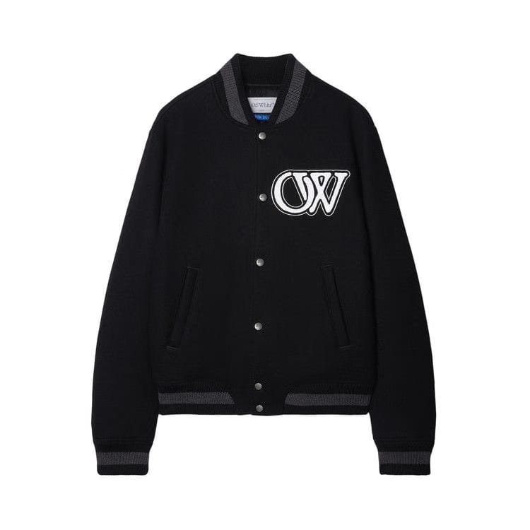 Off-White Varsity Bomber Jacket Black/White