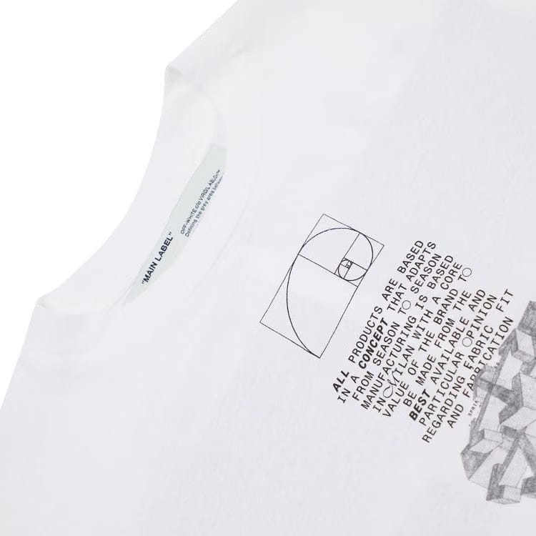 Off-White Dripping Arrows Shorts Sleeve Over T-Shirt White