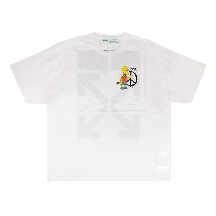 Off-White Bart Peace Oversized T-Shirt White