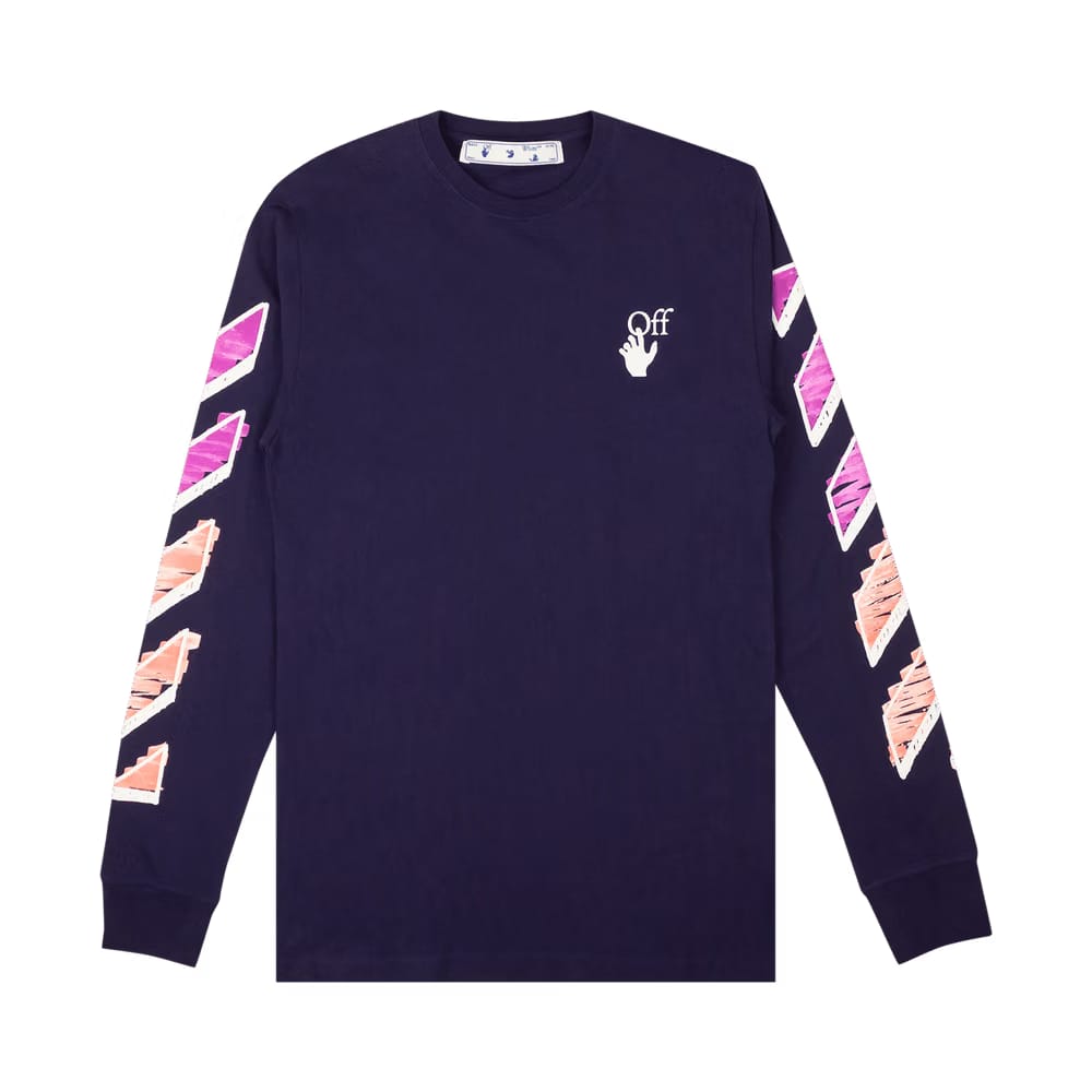 Off-White Diag Marker T-Shirt Purple