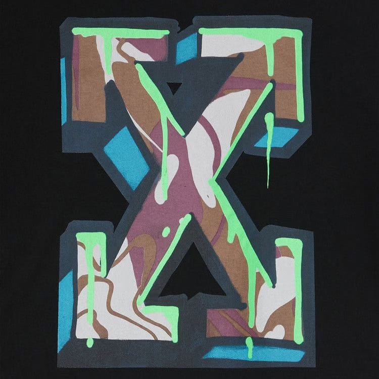 Off-White Neen Arrow Skate T-Shirt Black