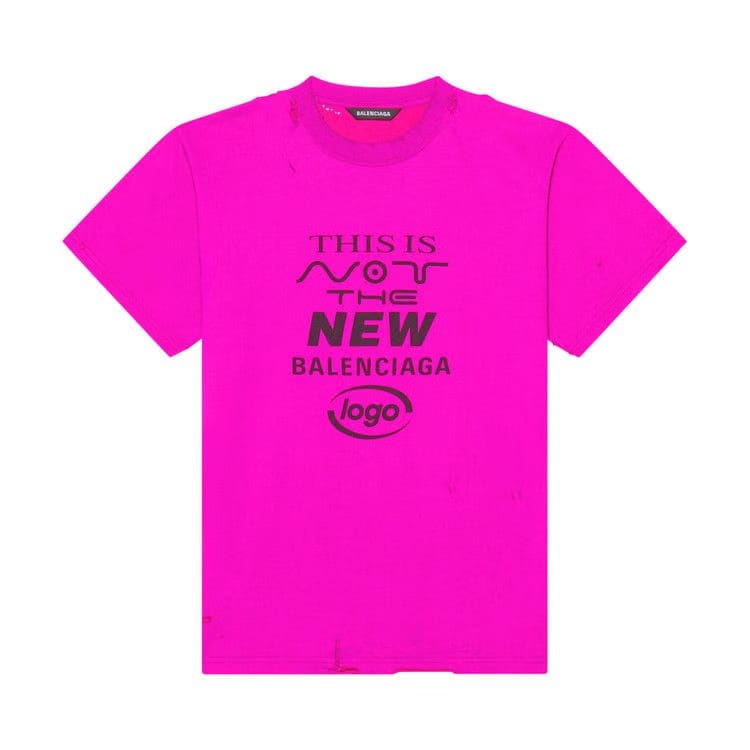 Balenciaga This Is Not Small Fit T-Shirt Pink/Black