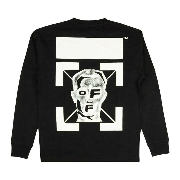 Off-White Stencil Mask Slim T-Shirt Black