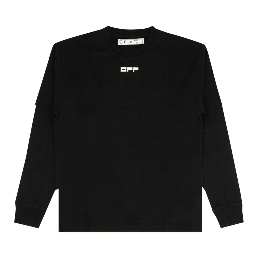 Off-White Stencil Mask Slim T-Shirt Black