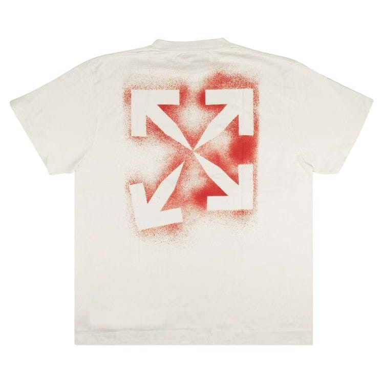 Off-White Stencil Logo T-Shirt White/Red