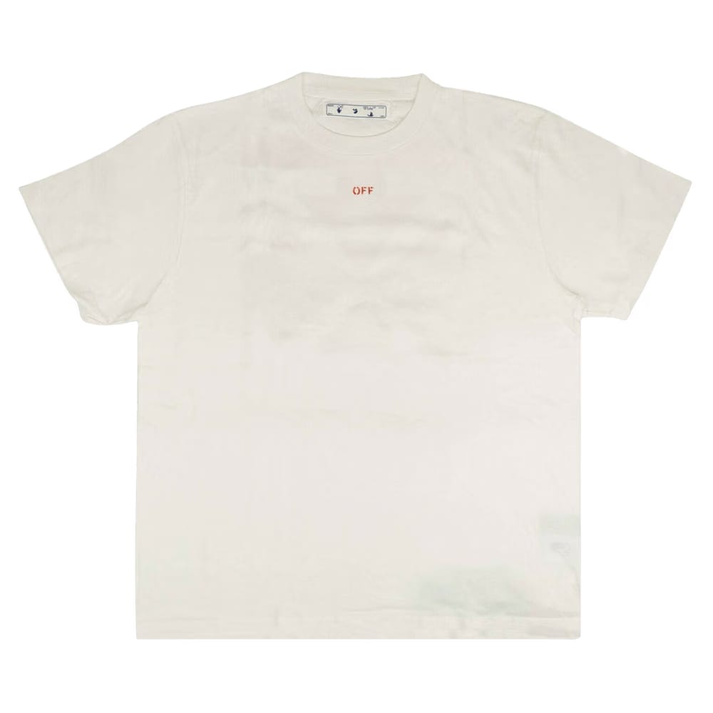 Off-White Stencil Logo T-Shirt White/Red