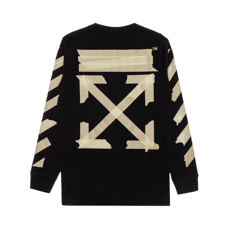 Off-White Tape Arrows Long Sleeve T-Shirt Black