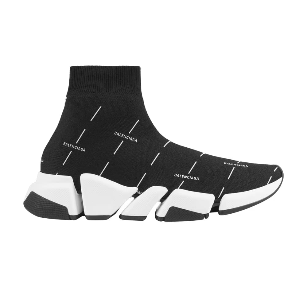Balenciaga Wmns Speed 2.0 Sneaker 'Black Logo Licence Printed'