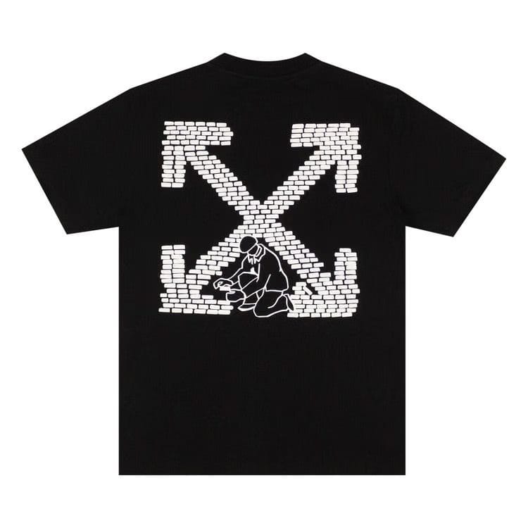 Off-White Bricks Slim T-Shirt Black/White