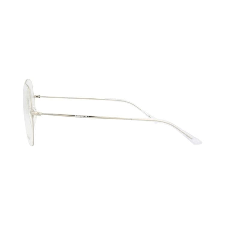 Balenciaga Round-Frame Metal Optical Frames Silver Transparent