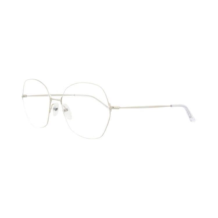 Balenciaga Round-Frame Metal Optical Frames Silver Transparent