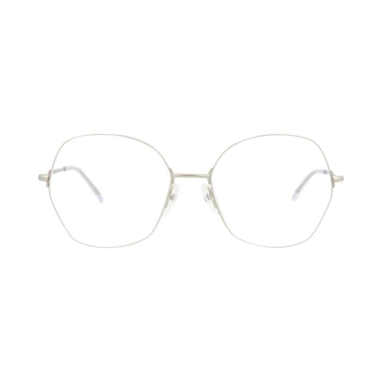 Balenciaga Round-Frame Metal Optical Frames Silver Transparent