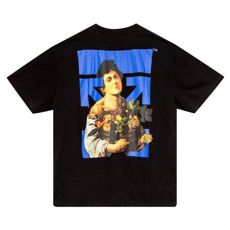 Off-White Caravaggio Boy Mark Over T-Shirt Black Light
