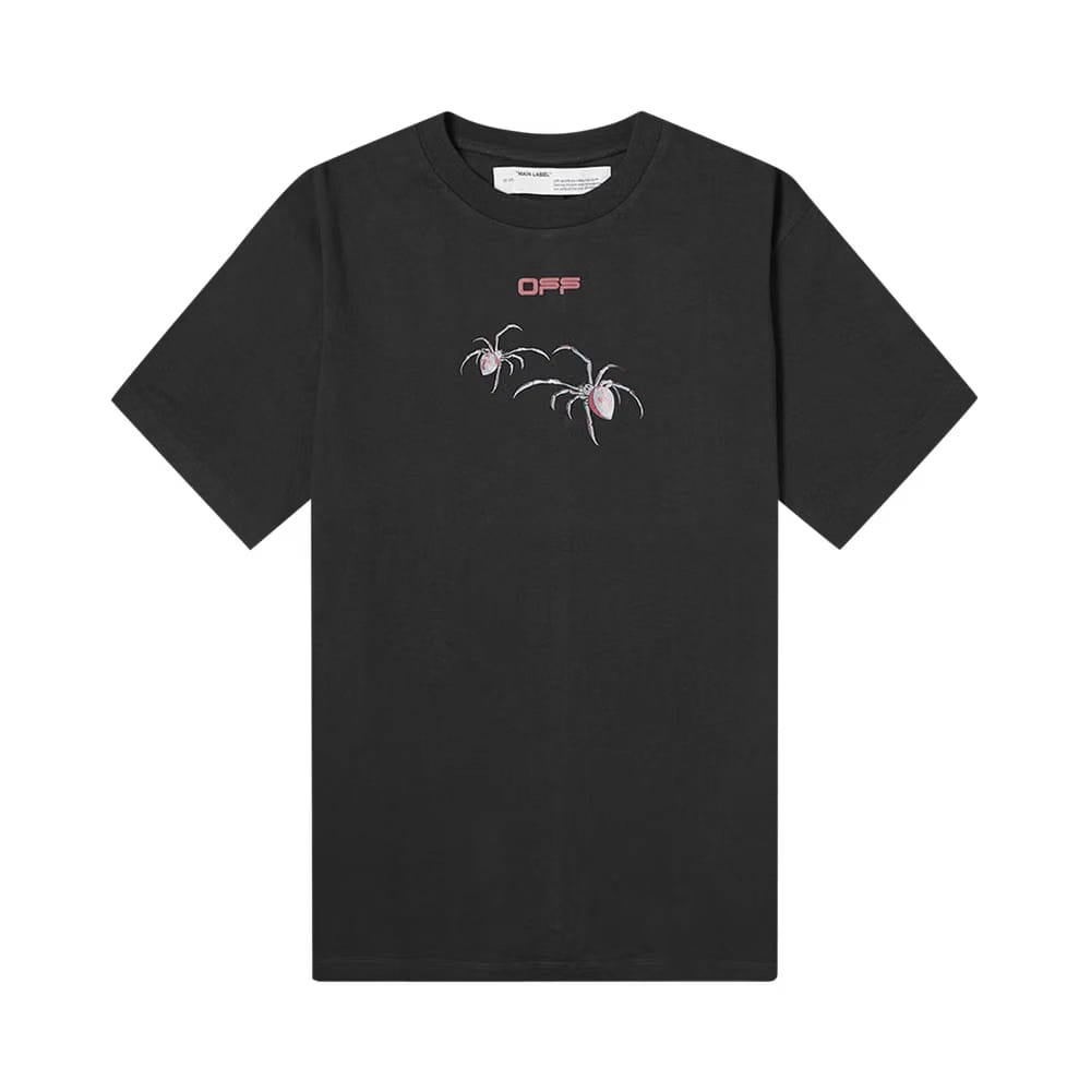 Off-White Arachno Arrow Shorts-Sleeve T-Shirt Black/Bordeau