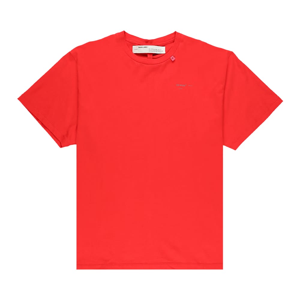 Off-White Unfinished Oversize T-Shirt 'Red