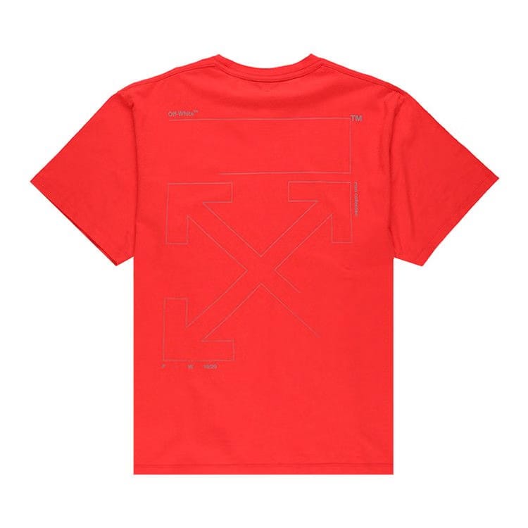 Off-White Unfinished Oversize T-Shirt 'Red