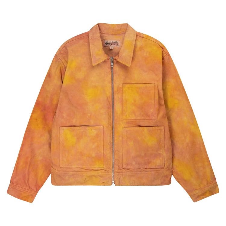 Stussy Wonderland Hand-Dyed Work Jacket Yellow/Pink