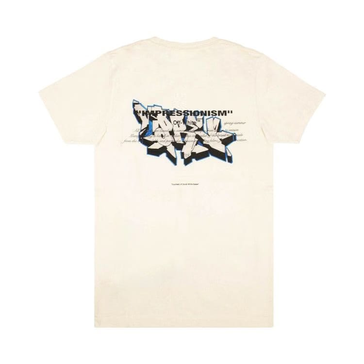 Off-White Graffiti Logo Print T-Shirt White